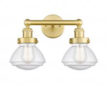  616-2W-SG-G324 - Olean - 2 Light - 16 inch - Satin Gold - Bath Vanity Light