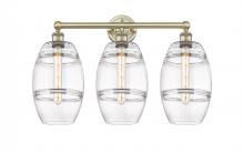  616-3W-AB-G557-8CL - Vaz - 3 Light - 26 inch - Antique Brass - Bath Vanity Light