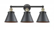 616-3W-BAB-M13-BK - Edison - 3 Light - 26 inch - Black Antique Brass - Bath Vanity Light