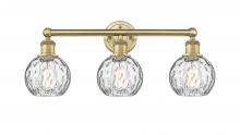  616-3W-BB-G1215-6 - Athens Water Glass - 3 Light - 24 inch - Brushed Brass - Bath Vanity Light