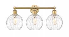  616-3W-BB-G1215-8 - Athens Water Glass - 3 Light - 26 inch - Brushed Brass - Bath Vanity Light