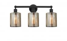  616-3W-BK-G116 - Cobbleskill - 3 Light - 23 inch - Matte Black - Bath Vanity Light