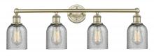  616-4W-AB-G257 - Caledonia - 4 Light - 32 inch - Antique Brass - Bath Vanity Light