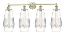  616-4W-AB-G682-7 - Windham - 4 Light - 34 inch - Antique Brass - Bath Vanity Light