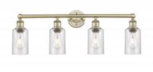  616-4W-AB-G804 - Clymer - 4 Light - 31 inch - Antique Brass - Bath Vanity Light