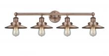  616-4W-AC-M3-AC - Edison - 4 Light - 35 inch - Antique Copper - Bath Vanity Light