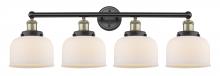  616-4W-BAB-G71 - Bell - 4 Light - 35 inch - Black Antique Brass - Bath Vanity Light