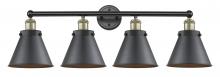  616-4W-BAB-M13-BK - Edison - 4 Light - 35 inch - Black Antique Brass - Bath Vanity Light