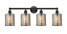  616-4W-BK-G116 - Cobbleskill - 4 Light - 32 inch - Matte Black - Bath Vanity Light