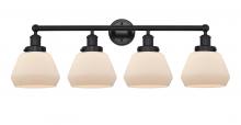  616-4W-BK-G171 - Fulton - 4 Light - 34 inch - Matte Black - Bath Vanity Light