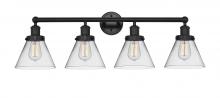  616-4W-BK-G42 - Cone - 4 Light - 35 inch - Matte Black - Bath Vanity Light