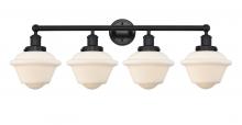  616-4W-BK-G531 - Oxford - 4 Light - 34 inch - Matte Black - Bath Vanity Light