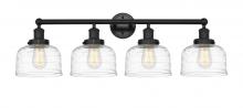  616-4W-BK-G713 - Bell - 4 Light - 35 inch - Matte Black - Bath Vanity Light