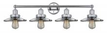  616-4W-PC-M7 - Railroad - 4 Light - 35 inch - Polished Chrome - Bath Vanity Light