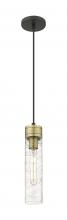  617-1P-BAB-G617-11DE - Boreas - 1 Light - 3 inch - Black Antique Brass - Cord Hung - Mini Pendant