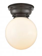 Innovations Lighting 623-1F-OB-G201-8-LED - Beacon - 1 Light - 8 inch - Oil Rubbed Bronze - Flush Mount