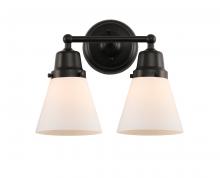  623-2W-BK-G61 - Cone - 2 Light - 14 inch - Matte Black - Bath Vanity Light