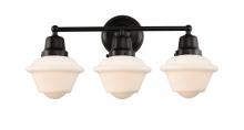  623-3W-BK-G531 - Oxford - 3 Light - 24 inch - Matte Black - Bath Vanity Light