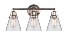  623-3W-SN-G62 - Cone - 3 Light - 22 inch - Brushed Satin Nickel - Bath Vanity Light