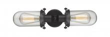  900-2W-BK-CE231-BK-CL-LED - Centri - 2 Light - 22 inch - Matte Black - Bath Vanity Light