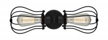  900-2W-BK-CE513-BK-LED - Muselet - 2 Light - 19 inch - Matte Black - Bath Vanity Light