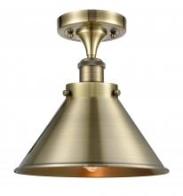  916-1C-AB-M10-AB - Briarcliff - 1 Light - 10 inch - Antique Brass - Semi-Flush Mount