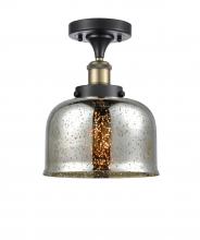  916-1C-BAB-G78-LED - Bell - 1 Light - 8 inch - Black Antique Brass - Semi-Flush Mount