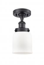  916-1C-BK-G51 - Bell - 1 Light - 5 inch - Matte Black - Semi-Flush Mount