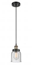  916-1P-BAB-G54 - Bell - 1 Light - 5 inch - Black Antique Brass - Cord hung - Mini Pendant