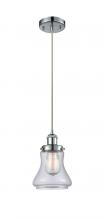  916-1P-PC-G192 - Bellmont - 1 Light - 6 inch - Polished Chrome - Cord hung - Mini Pendant