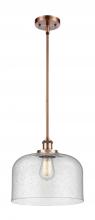  916-1S-AC-G74-L - Bell - 1 Light - 12 inch - Antique Copper - Mini Pendant