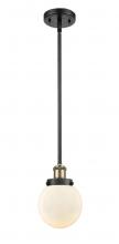  916-1S-BAB-G201-6 - Beacon - 1 Light - 6 inch - Black Antique Brass - Mini Pendant