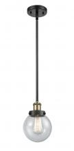  916-1S-BAB-G204-6 - Beacon - 1 Light - 6 inch - Black Antique Brass - Mini Pendant