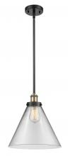  916-1S-BAB-G42-L - Cone - 1 Light - 12 inch - Black Antique Brass - Mini Pendant