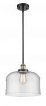  916-1S-BAB-G74-L - Bell - 1 Light - 12 inch - Black Antique Brass - Mini Pendant