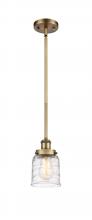  916-1S-BB-G513-LED - Bell - 1 Light - 5 inch - Brushed Brass - Mini Pendant