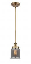  916-1S-BB-G53-LED - Bell - 1 Light - 5 inch - Brushed Brass - Mini Pendant