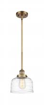  916-1S-BB-G713-LED - Bell - 1 Light - 8 inch - Brushed Brass - Mini Pendant