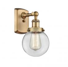  916-1W-BB-G202-6 - Beacon - 1 Light - 6 inch - Brushed Brass - Sconce