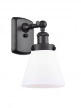  916-1W-BK-G61-LED - Cone - 1 Light - 6 inch - Matte Black - Sconce