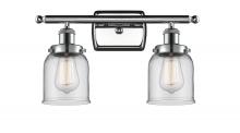  916-2W-PC-G52 - Bell - 2 Light - 16 inch - Polished Chrome - Bath Vanity Light