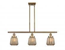  916-3I-BB-G146 - Chatham - 3 Light - 36 inch - Brushed Brass - Stem Hung - Island Light