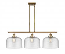  916-3I-BB-G74-L - Bell - 3 Light - 36 inch - Brushed Brass - Stem Hung - Island Light