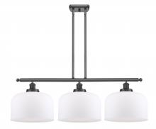  916-3I-BK-G71-L-LED - Bell - 3 Light - 36 inch - Matte Black - Stem Hung - Island Light