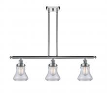  916-3I-PC-G192 - Bellmont - 3 Light - 36 inch - Polished Chrome - Stem Hung - Island Light