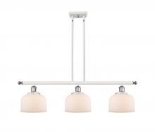  916-3I-WPC-G71 - Bell - 3 Light - 36 inch - White Polished Chrome - Stem Hung - Island Light