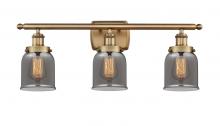 Innovations Lighting 916-3W-BB-G53-LED - Bell - 3 Light - 26 inch - Brushed Brass - Bath Vanity Light