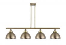  916-4I-AB-MFD-10-AB-LED - Derby - 4 Light - 48 inch - Antique Brass - Stem Hung - Island Light