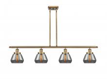  916-4I-BB-G173 - Fulton - 4 Light - 48 inch - Brushed Brass - Stem Hung - Island Light