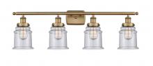  916-4W-BB-G184 - Canton - 4 Light - 36 inch - Brushed Brass - Bath Vanity Light